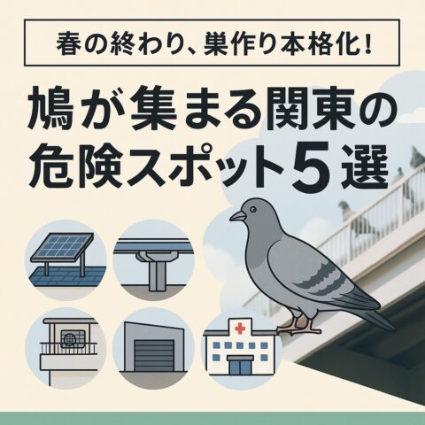 春の終わり、巣作り本格化！ 鳩が集まる関東の危険スポット5選