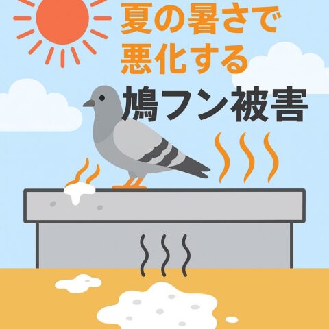 夏の暑さで悪化する鳩フン被害を防ぐ方法