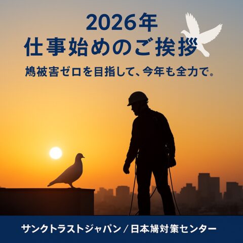 2026年 新年のご挨拶｜鳩被害ゼロを目指して、今年も全力で。